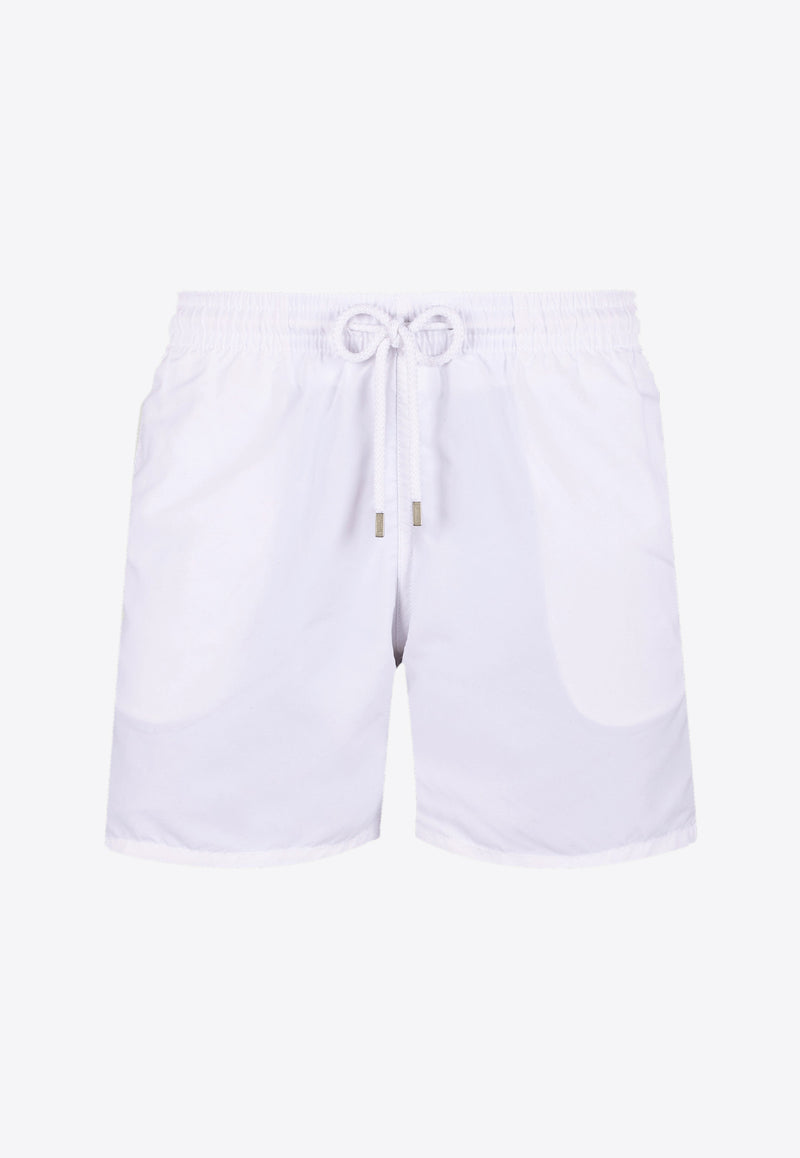 Vilebrequin White Moorea Nylon Swim Shorts MOOP701P-010