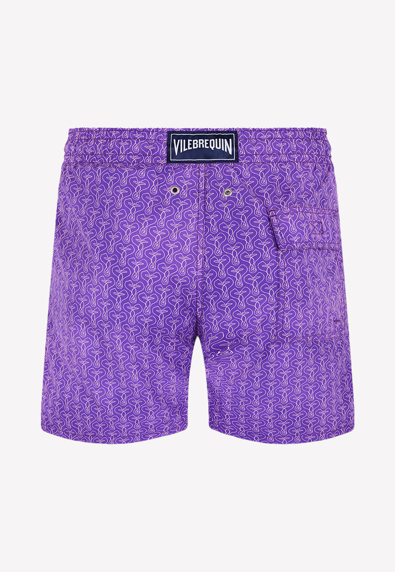 Vilebrequin Valentine
s Day Swim Shorts Purple MOOU2B14-852