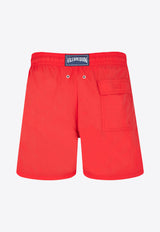 Vilebrequin Moorea Water-Reactive Crabs 
Shrimps Swim Shorts MOOU3D53-201 Red