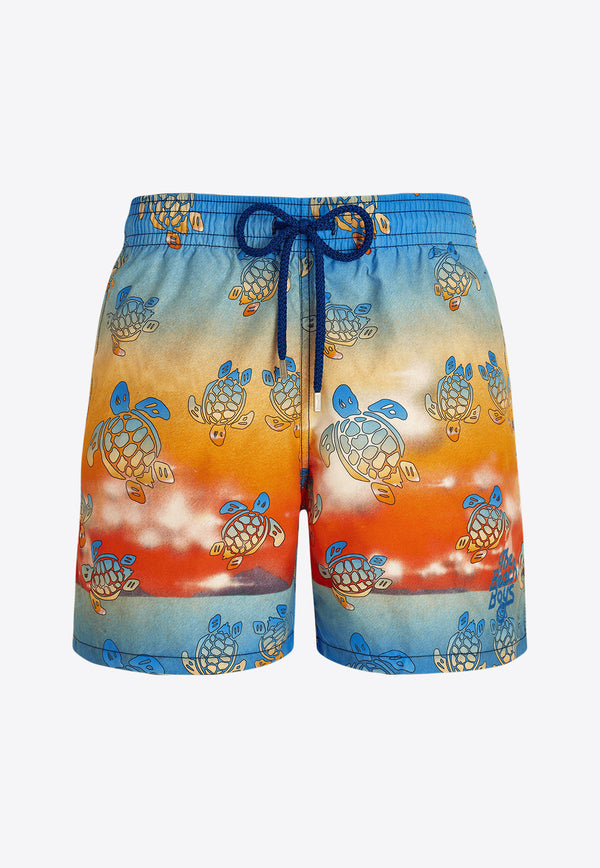 Vilebrequin X The Beach Boys Moorea Swim Shorts MOOZ3B14-987 Multicolor