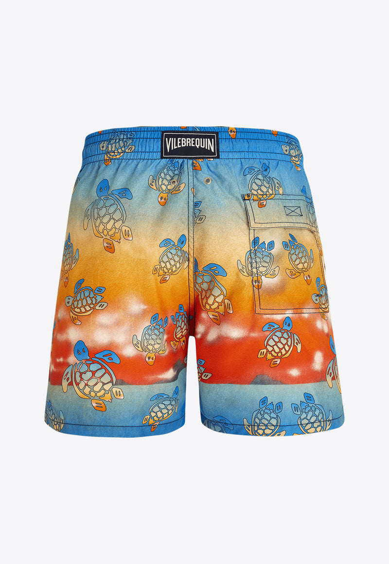 Vilebrequin X The Beach Boys Moorea Swim Shorts MOOZ3B14-987 Multicolor