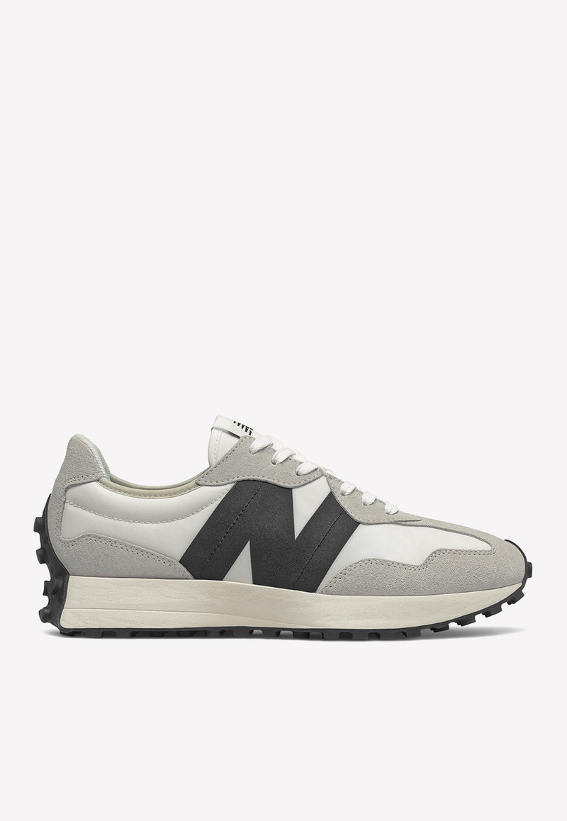 New Balance 327 Low-Top Sneaker in Sea Salt with Black Sea Salt MS327FE