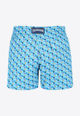 Vilebrequin Moorise Micro Ronde Des Tortues Swim Shorts MSOU3F39-368 Blue