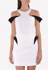 Mugler White Cuff Mini Skirt 17S JUPEJ364B431B