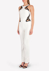 Mugler White Entwined Jumpsuit 17S COMC63431B