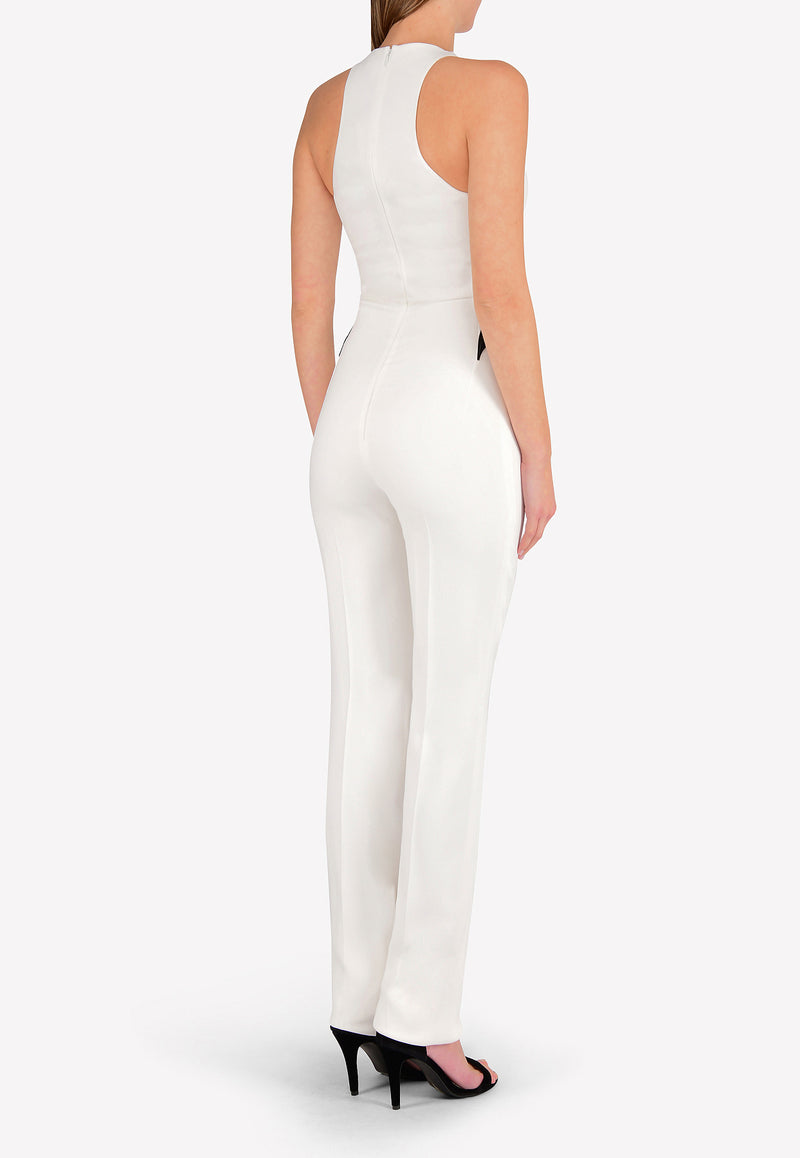 Mugler White Entwined Jumpsuit 17S COMC63431B