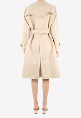 Burberry Double-Breasted Trench Coat 8054565--A7405 Beige