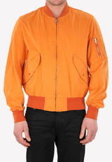 Ten C Flight Zip-Up Bomber Jacket 22CTCUC04064-A06105-434 Orange