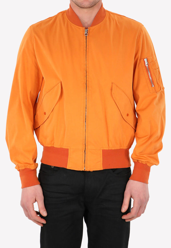 Ten C Flight Zip-Up Bomber Jacket 22CTCUC04064-A06105-434 Orange