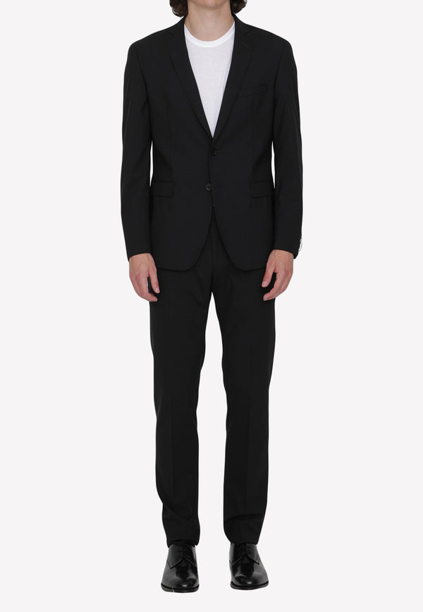 Tonello Single-Breasted Wool Suit Set Black 01AD240Y-1063U-Y99