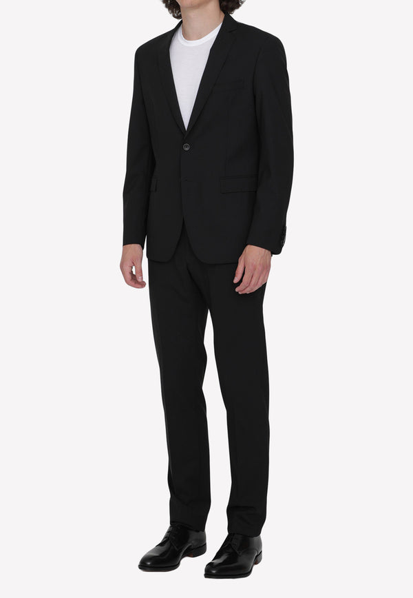 Tonello Single-Breasted Wool Suit Set Black 01AD240Y-1063U-Y99