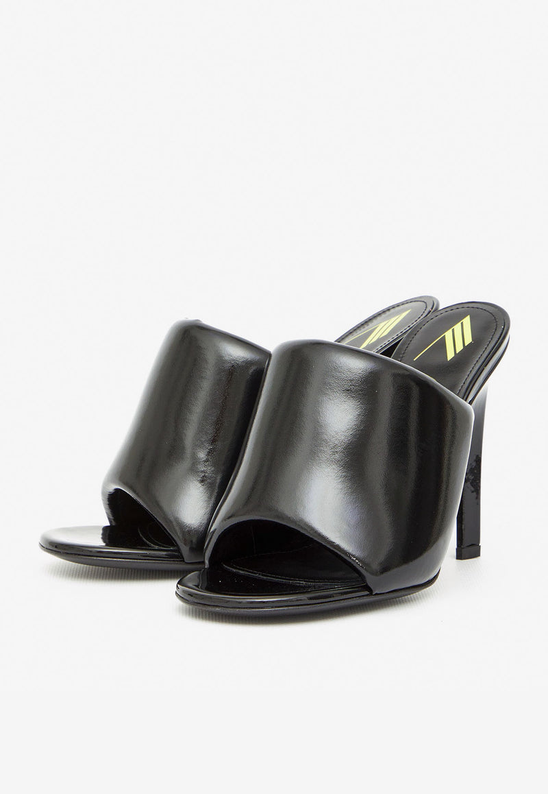 227WS521-E056-100 Black 105 Rem Patent Leather Mules