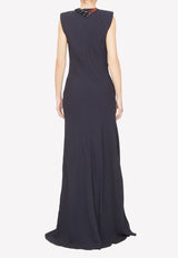 Stella McCartney Chain Detail Long Dress 6A0038SRA02--1000 Black