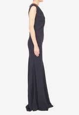 Stella McCartney Chain Detail Long Dress 6A0038SRA02--1000 Black