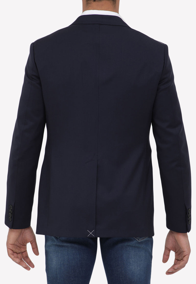 Tonello Single-Breasted Wool Blazer Navy 06G459Y-3215W-600