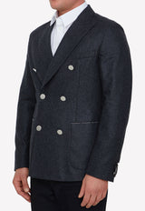 Wool Double-Breasted Blazer-Tonello-L6GW050-6465U-901