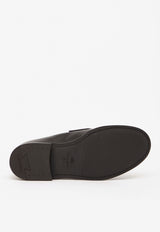 EDC108-9NI-F0AB Black Gateshead Loafers in Calfskin