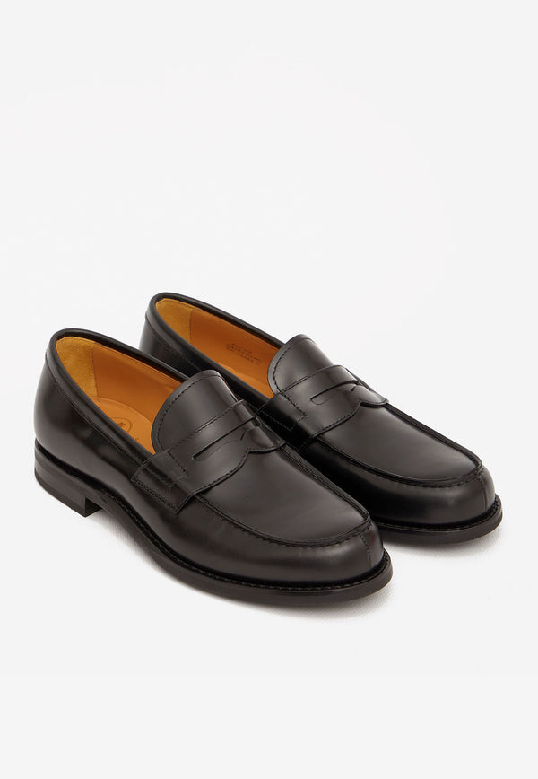 EDC108-9NI-F0AB Black Gateshead Loafers in Calfskin