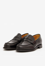 EDC108-9NI-F0AB Black Gateshead Loafers in Calfskin