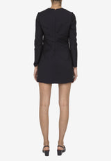 Valentino Crêpe Couture Mini Dress Black 1B0VA0G51CF--0NO