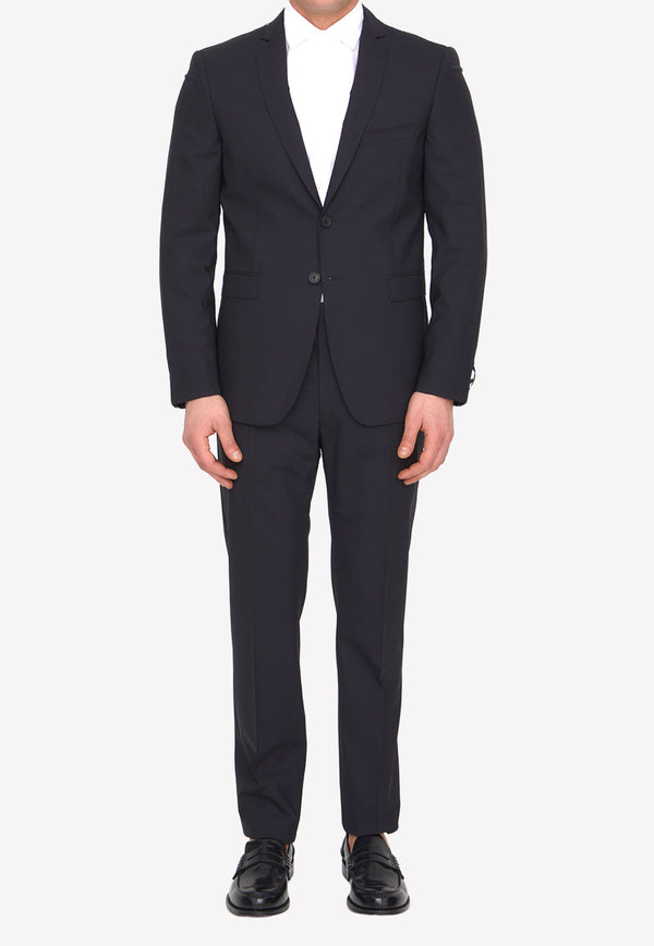 Tonello Two-Piece Suit in Wool Black 01AI240Y-1063U-990