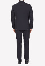 Tonello Two-Piece Suit in Wool Black 01AI240Y-1063U-990