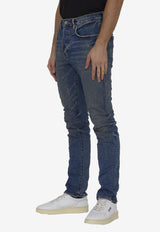 Purple Brand Washed-Out Skinny Jeans Light Blue P005-MINA-AZZURRO