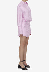 The Attico Silvye Mini Shirt Dress Pink 231WCA93-V053-432