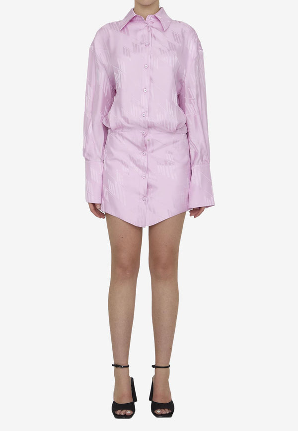 The Attico Silvye Mini Shirt Dress Pink 231WCA93-V053-432