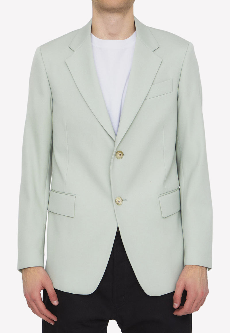 Lanvin Single-Breasted Wool Blazer Green RM-JA0017-4885-P23--401