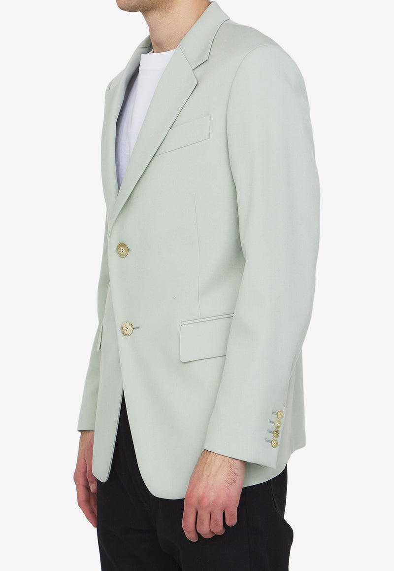 Lanvin Single-Breasted Wool Blazer Green RM-JA0017-4885-P23--401