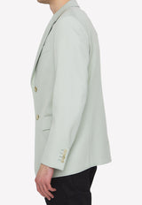 Lanvin Single-Breasted Wool Blazer Green RM-JA0017-4885-P23--401