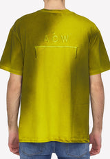 A-Cold-Wall Gradient-Effect Short-Sleeved T-shirt Yellow ACWMTS109--TSCYL