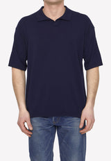 Roberto Collina Basic Short-Sleeved Polo T-shirt Blue RN11024--1110