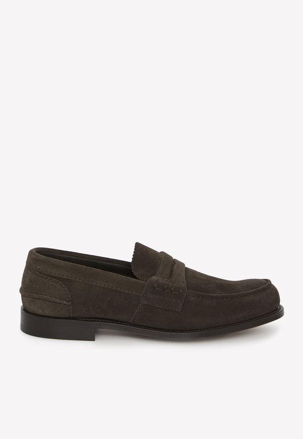 Church
s Pembrey Suede Loafers Brown EDB003-9VE-F0AAD