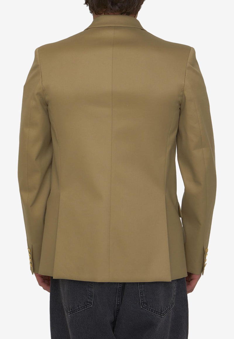 Valentino Double-Breasted Blazer 2V3CEE40903--LZ8 Brown