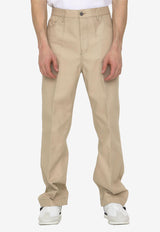 Valentino Gabardine Chino Pants 2V3RBJ608YE--LZ8 Beige