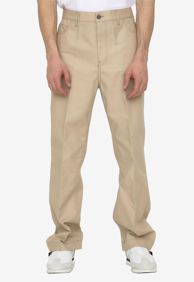 Valentino Gabardine Chino Pants 2V3RBJ608YE--LZ8 Beige