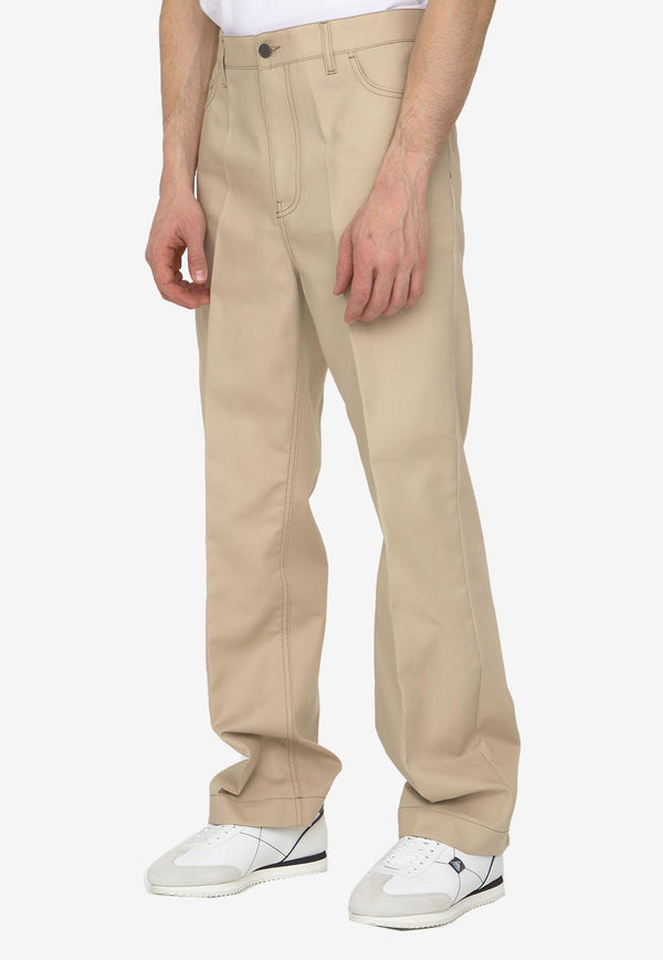 Valentino Gabardine Chino Pants 2V3RBJ608YE--LZ8 Beige