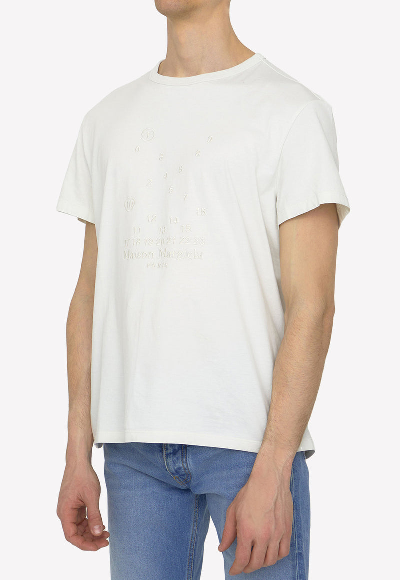 Maison Margiela Numerical Logo T-shirt  S50GC0684-S22816-729 White