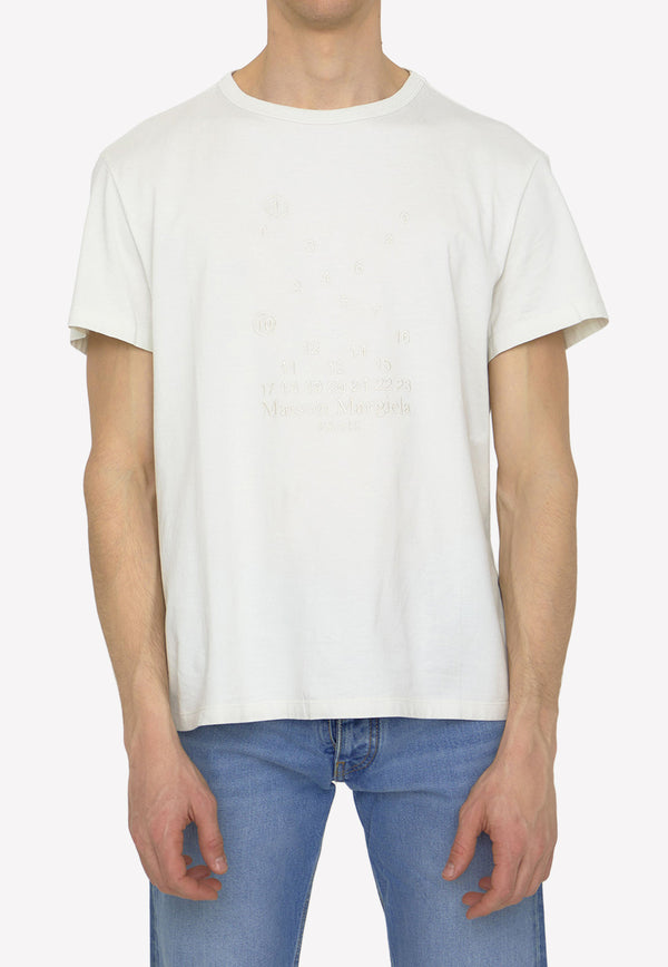 Maison Margiela Numerical Logo T-shirt  S50GC0684-S22816-729 White