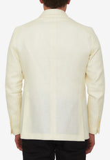 Tagliatore Double-Breasted Blazer 1SMC20K-520090-X3124 Cream