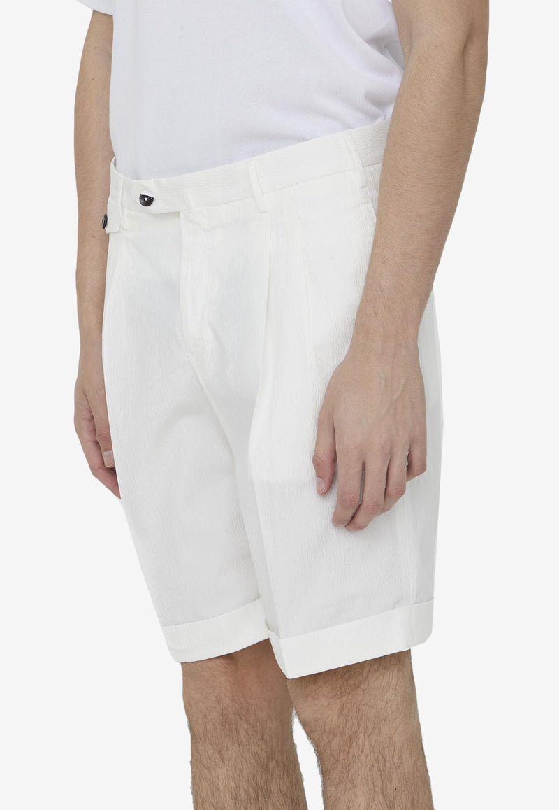 PT Torino Bermuda Shorts with Pleats CBBS2PZPOCL1-SD50-0010 White