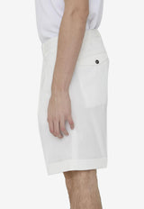 PT Torino Bermuda Shorts with Pleats CBBS2PZPOCL1-SD50-0010 White