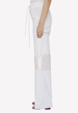 Off-White Motorcycle Wide-Leg Pants White OWCA166S23-FAB001-0184