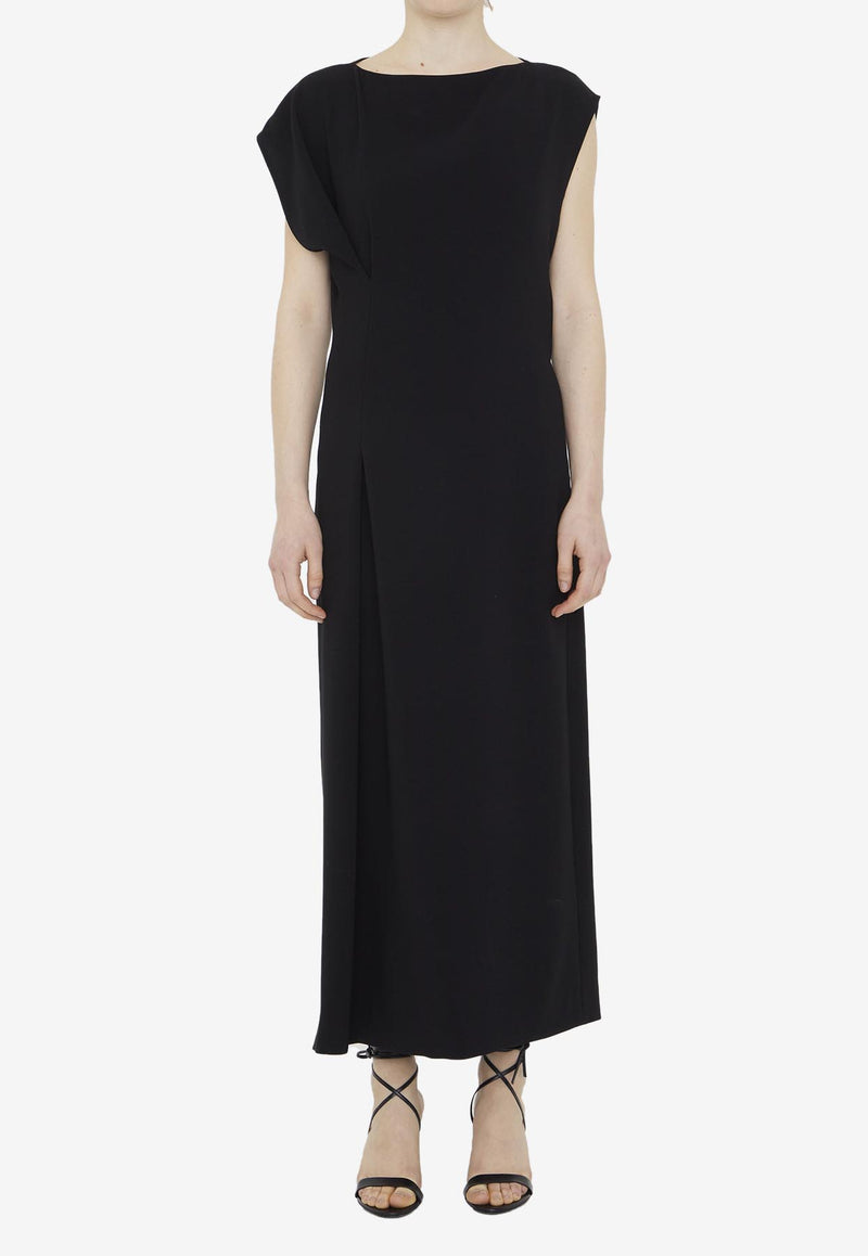 The Row Blathine Maxi Dress in Cady 6974-W1968-BLK Black