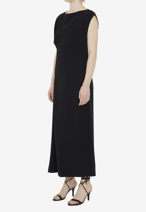 The Row Blathine Maxi Dress in Cady 6974-W1968-BLK Black