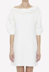 Jil Sander Cowl Neck Mini Dress White J03CT0116-J60004-100