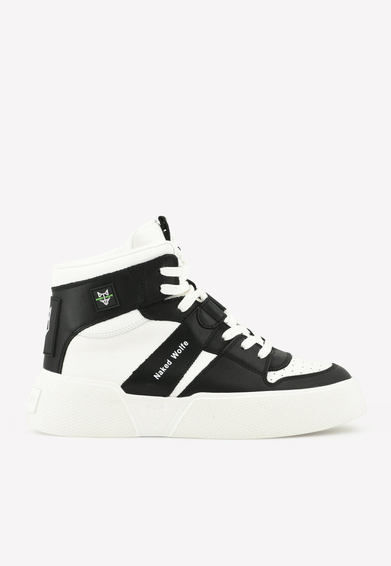 Phantom High-Cut Leather Sneakers