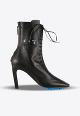 100 Lace-Up Ankle Boots in Leather